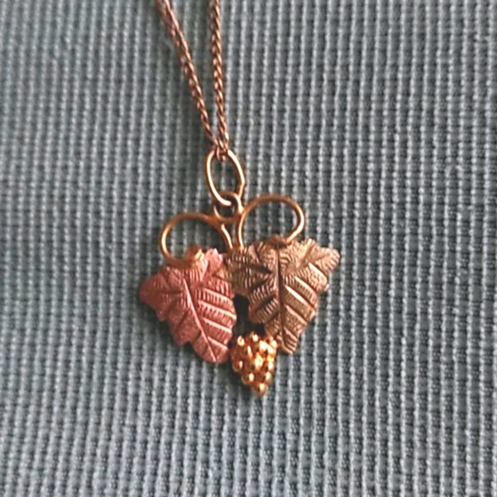 BLACK HILLS GOLD NECKLACE AND EARRING'S